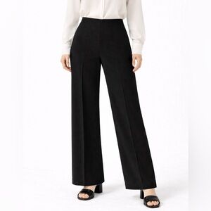 Jane & John Black High-Waisted Wide-Leg Dress Pants